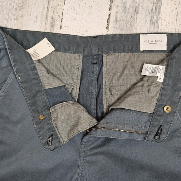 Rag & Bone Womens Chino Pants 32 Fatigue Green Slacks Preppy Casual Straight Leg - Picture 4 of 12